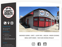 Tablet Screenshot of norcalcarpetbroker.com